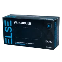 Перчатки нестерильные обзорные припудренные латексные Else ТМ р.XL №2