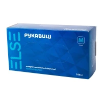 Нестерильные перчатки смотровые нитриловые неприпудренные Else ТМ р.M №2