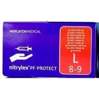 Перчатки нестерильные смотровые нитриловые Nitrylex PF протект р.L №2