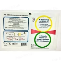 Салфетка для обработки ран с хлоргексидином 6смх10см №2