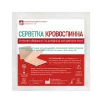 Салфетка кровоостанавливающая ФармМедальянс средство Z-сложенное пропитанное гемостатическим раствором на основе хитозана 10см*100см №1