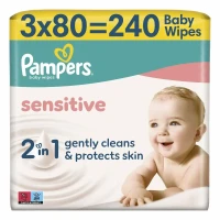 Серветки Pampers (Памперс) Sensitive №80х3