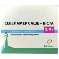 СЕВЕЛАМЕР-Виста порошок для оральной суспензии по 2,4г №60 в саше