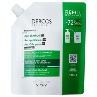 Шампунь Vichy (Веши) Dercos Refill усиленного действия против перхоти для нормальных, жирных волос и раздраженной кожи головы 390мл