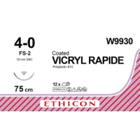 Шовный материал Викрил Рапид W9930 №4-0, возвратно-режущий 75см