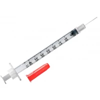 Шприц инсулиновый Гемопласт 3-х компонентный 1 мл U-100 с иглой 29G (0,33 x 13 мм) №300