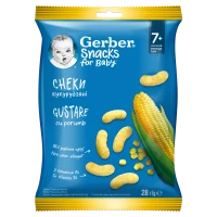 Снеки Gerber (Гербер) Кукурудзяні 7+міс. 28г