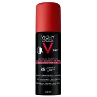 Спрей-антиперспирант Vichy (Веши) Clinical Control Homme против чрезмерного потоотделения, запаха и пятен на одежде 96 час. 125мл