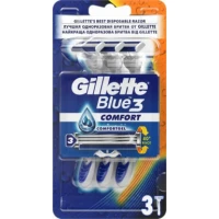 Станки для гоління Gillette (Джилет) Blu-3 Комфорт одноразові №10
