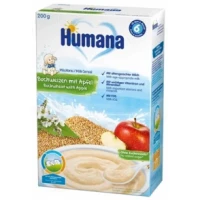 Суха молочна каша Humana (Хумана) гречана з яблуком для дітей з 6 місяців 200 г