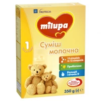 Суха молочна суміш Milupa (Мілупа) 1 для дітей від 0 до 6 місяців, 350 г
