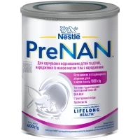Суха молочна суміш Нан Нестле (NAN Nestle) PreNAN для недоношених дітей та дітей з малою вагою, 400 г