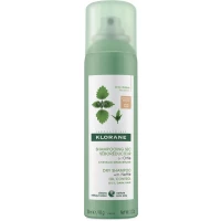 Шампунь сухий Klorane (Клоран) Nettle Dry Shampoo для темного волосся себорегулюючий з екстрактом кропиви для жирного волосся 150 мл