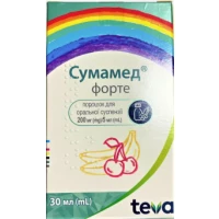 СУМАМЕД Форте порошок для оральної суспензії зі смаком банану по 200мг/5мл по 30мл