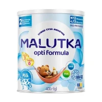 Смесь сухая молочная Malutka (Малютка) Opti Formula 2 для питания детей от 6 месяцев (дальнее кормление) 400г