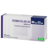 ТЕЛМІСТА HD 80 таблетки по 80мг/25,0мг №28