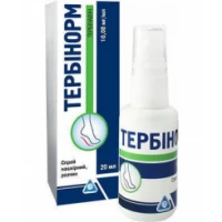 ТЕРБІНОРМ спрей нашкірний розчин 10,08 мг/мл по 20 мл