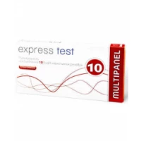 Тест Express Test мультипанель-10 для одночасного виявлення 10 видів наркотиків у сечі, 1 штука