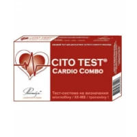 ТЕСТ-СИСТЕМА Cito Test Cardio Combo для визнач. тропоніна I, КК-МВ, міоглобіна в крові №1