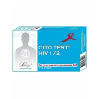Тест-система Cito Test HIV 1/2 для визначення антитіл до ВІЛ-інфекції 1 та 2 типу в крові, 1 штука