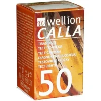 Тест-смужки Wellion (Велліон) Calla для визначення глюкози в крові №50