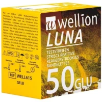 Тест-смужки Wellion (Велліон) Luna для визначення глюкози в крові №50