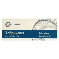 ТОБРИНЕКСТ мазь очна по 3мг/г по 5г у тубі