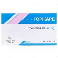 ТОРИКАРД таблетки по 10мг №30