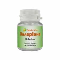 ВАЛЕРІАНА Tabula Vita (Табула Віта) таблетки по 30,6мг №50