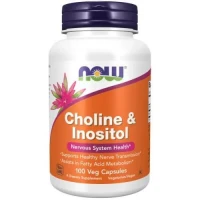 Витамины NOW (НАУ) Choline & Inositol капсулы по 250/250 мг №100