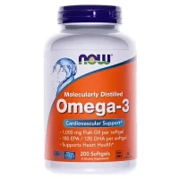 Витамины Now (НАУ) Omega-3 Поддержка сердца капсулы по 1000мг №200