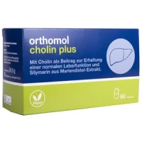 Витамины Orthomol (Ортомол) Холин Плюс для улучшения работы печени капсулы №60
