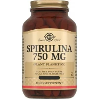 Вітаміни Solgar (Солгар) Spirulina загальнозміцнюючі 750 мг №80