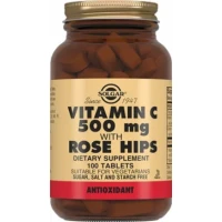 Вітаміни Solgar (Солгар) Vitamin C with Rose Hips загальнозміцнюючі таблетки по 1100мг №100