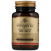 Вітаміни Solgar (Солгар) Vitamin K2 загальнозміцнюючі капсули по 100мкг №50