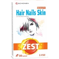 Вітаміни Zest (Зест) Beauty волосся, шкіра та нігті капсули №30