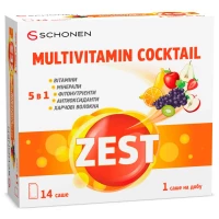Витамины ZEST (Зест) Мультивитаминный коктейль порошок №14 в саше