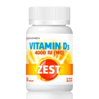 Витамины ZEST (Зест) Група витаминов Д3 капсулы по 4000 МЕ №30