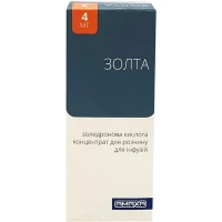 ЗОЛТА концентрат для раствора для инфузий по 4мг/5мл по 5мл №1 во флаконе