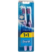 Зубна щітка Oral-B (Орал-Бі) 3D White 40 medium 1+1
