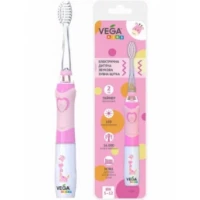 Зубная щетка Vega (Вега) Kids (VK-400Р) електрическая детская звуковая (розовая)