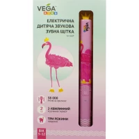 Зубная щетка Vega (Вега) Kids (VK-500Р) електрическая детская звуковая (розовая)