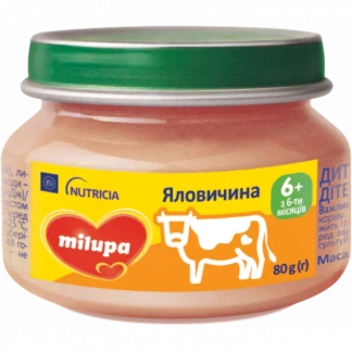 Пюре м'ясне Milupa (Мілупа) яловичина 80г-0
