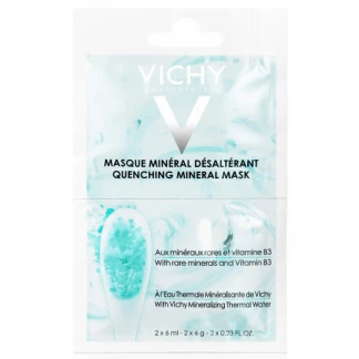Мінеральна маска Vichy (Віши) Quenching Mineral Mask зволожувальна для шкіри обличчя 2х6 мл-0