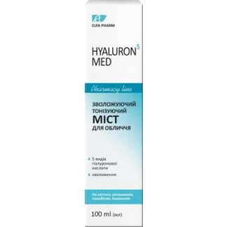 Міст для обличчя Elfa Pharm (Ельфа Фарм) Hyaluron5 Med зволожуючий тонізуючий 100мл-0
