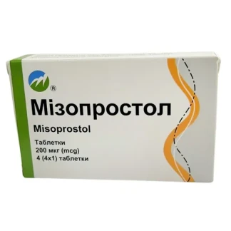 МІЗОПРОСТОЛ таблетки по 200мкг №4 -0