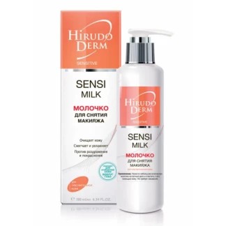 Молочко для зняття макіяжу Біокон Hirudo Derm Sensitive Sensi Milk 180 мл Молочко для зняття макіяжу Біокон Hirudo Derm Sensitive Sensi Milk 180 мл -1