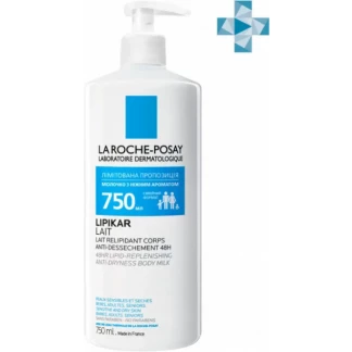 Молочко La Roche-Posay (Ля Рош-Позе)  Lipikar Lait липидовидновлююче для сухой и очень сухой кожи тела 750 мл-0
