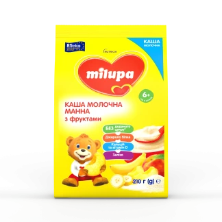 Молочна каша Milupa (Мілупа) Манна з фруктами 210 г-0