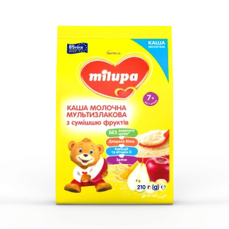 Молочная каша Milupa (Милупа) Мультизлаковая со смесью фруктов 210 г-0